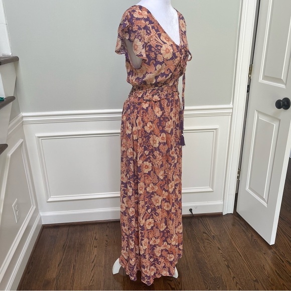 Sivana Spirit Rayon Floral Maxi Dress S - Picture 2 of 7